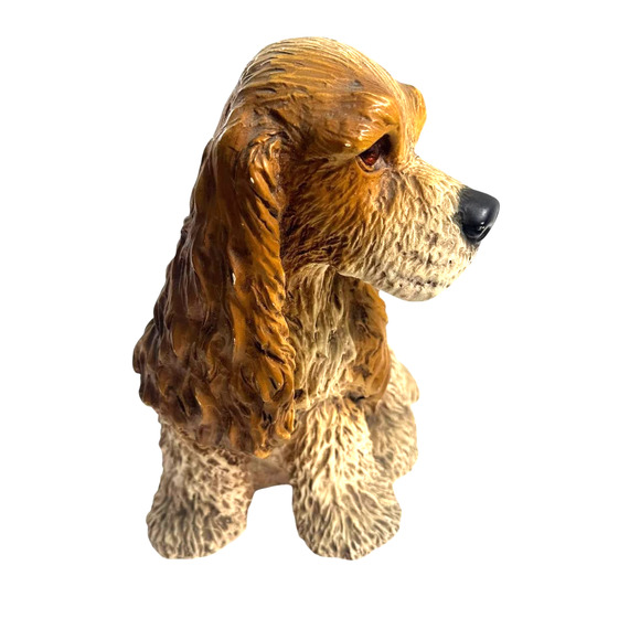 Vintage 1983 Universal Statuary Corp Cocker Spaniel Dog Figurine Heavy Resin - Picture 5 of 10